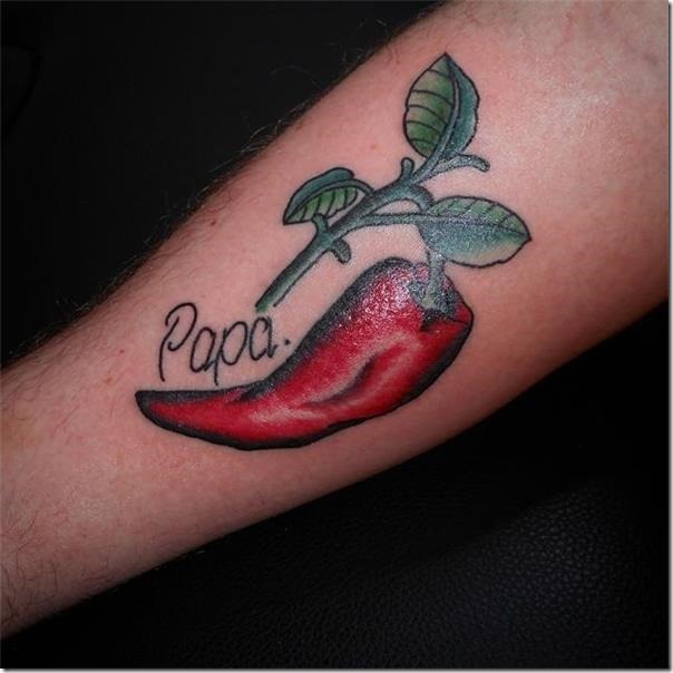 Inventive and provoking pepper tattoos