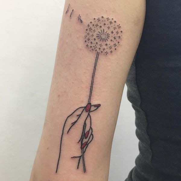 Dandelion (dandelion) tattoo - that means and 20 cool designs