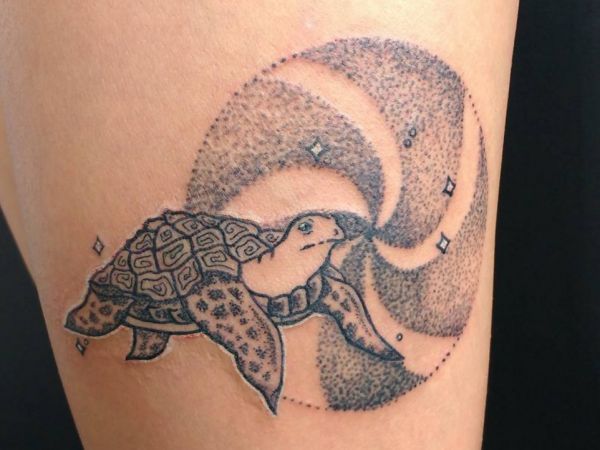 25 turtles tattoo concepts: photos and meanings