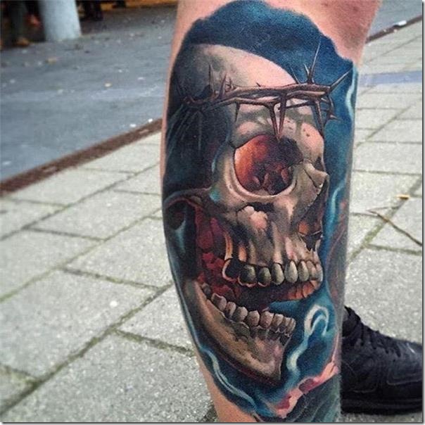 Males's Tattoos on the Leg (finest pictures!)