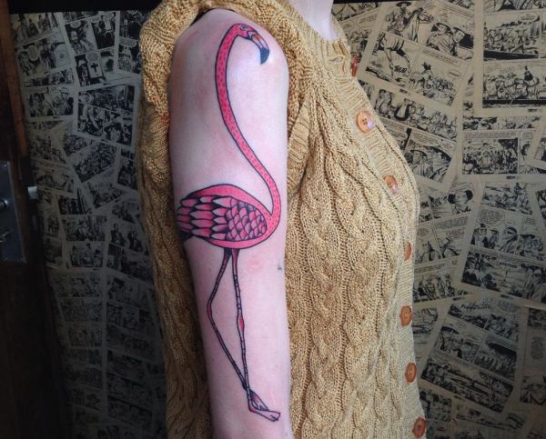 11 totally different lovely flamingo tattoos and their meanings