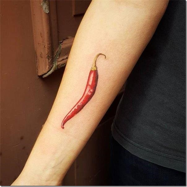 Inventive and provoking pepper tattoos