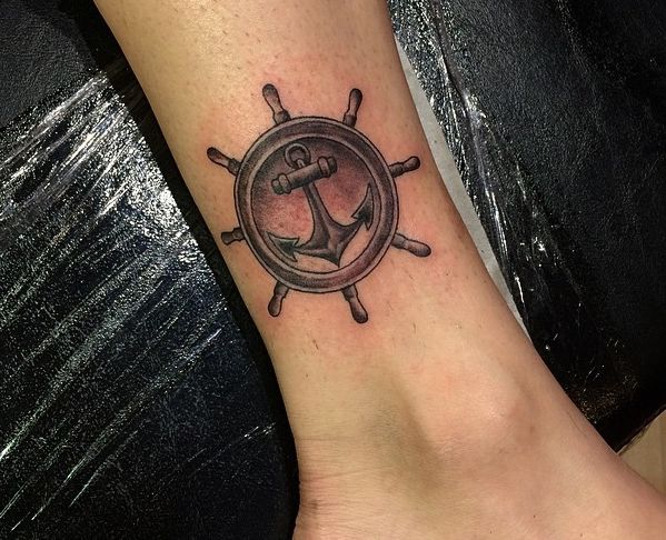 Ship Wheel Tattoos Designs and Meanings