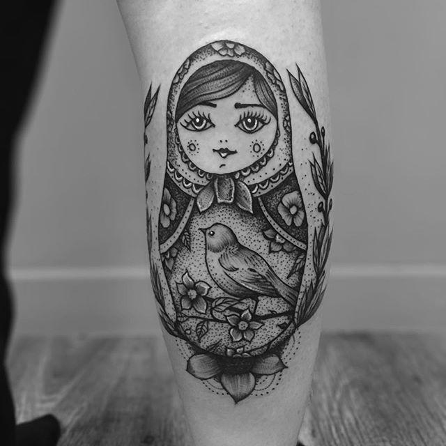 60 Tattoos of Russian Doll Matrioska - Stunning Photos