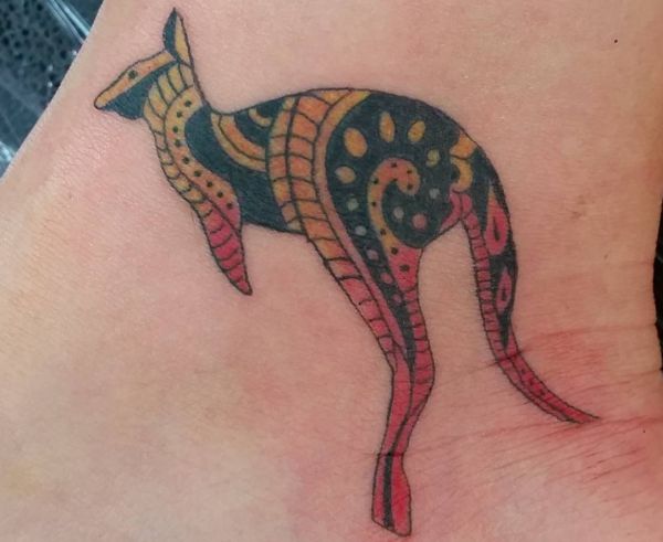 12 lovely kangaroo tattoos and their meanings