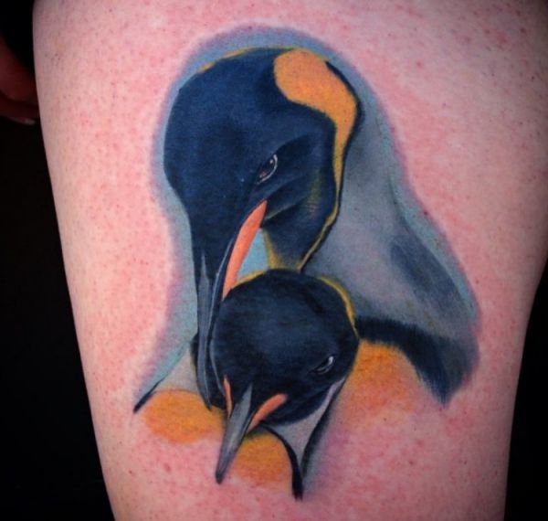 Penguin Tattoo - 22 cute concepts with which means