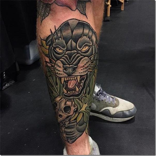 Males's Tattoos on the Leg (finest pictures!)