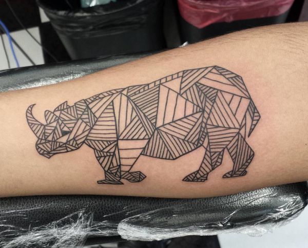 Rhino Tattoo Designs with Meanings - 26 Concepts