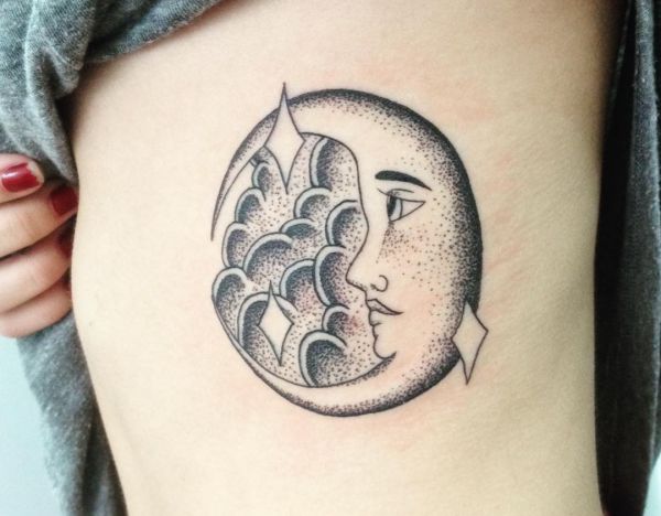 Moon Tattoo Designs with Meanings - 24 Concepts