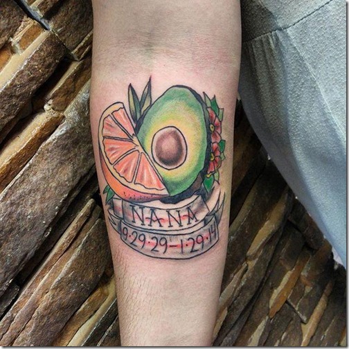 Tattoos for lovers of meals and gastronomy