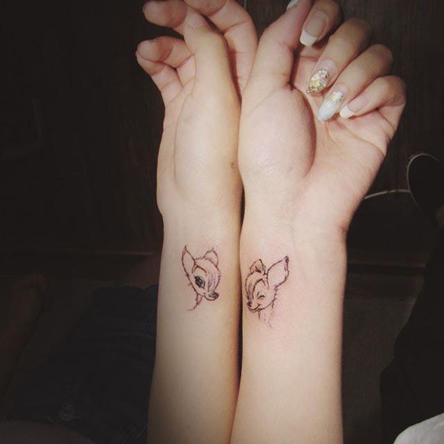 80 Tattoos of friendship for many who share confidences