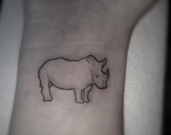 Rhino Tattoo Designs with Meanings - 26 Concepts