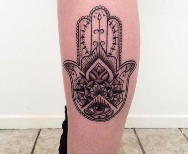 Hamsa (The Hand of Fatima) Tattoo - Which means & 30 Concepts