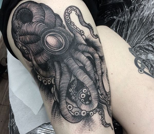 Octopuses and squid tattoos and their which means