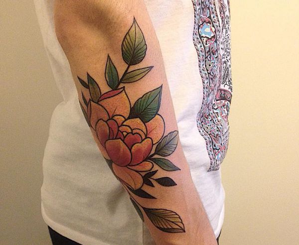Peonies Tattoos: 21 concepts with which means