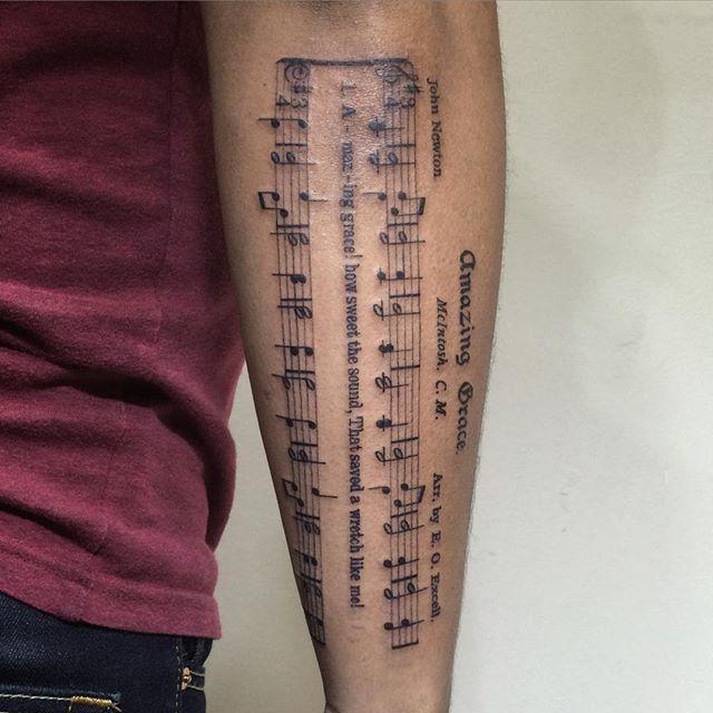 60 Tattoos of musical notes