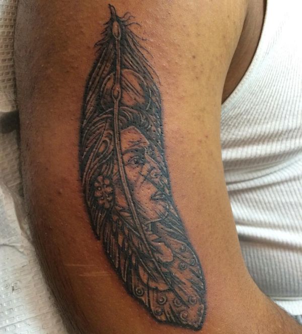 19 mysterious Native American feather tattoos and meanings