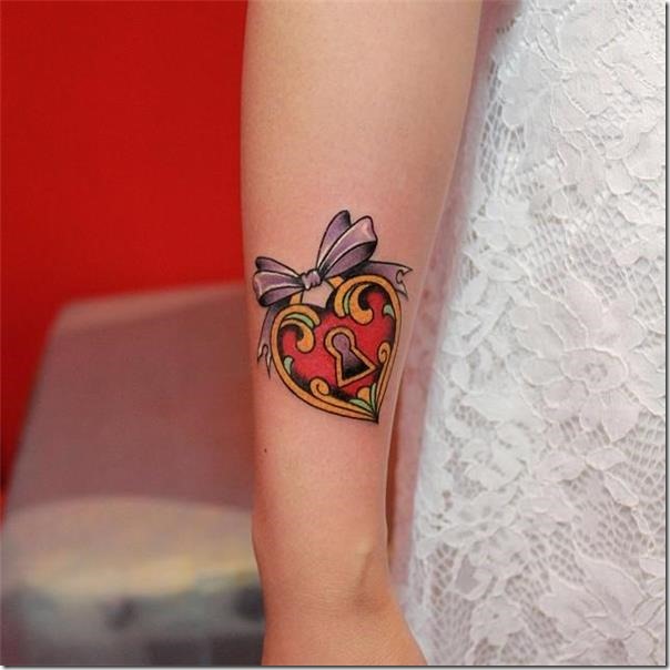 Lovely and Inspiring Coronary heart Tattoos