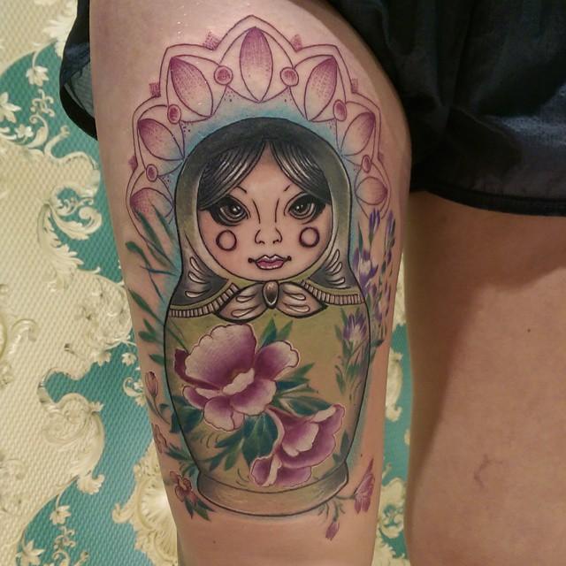 60 Tattoos of Russian Doll Matrioska - Stunning Photos