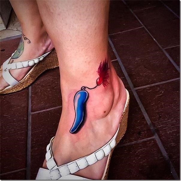 Inventive and provoking pepper tattoos