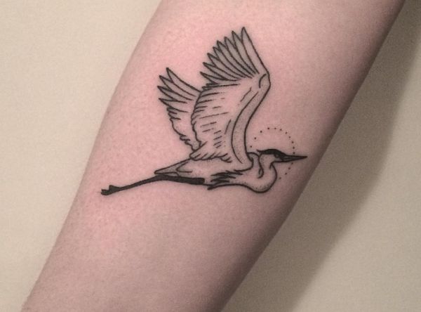 19 stunning crane tattoos and their meanings