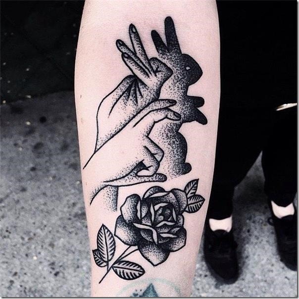 Stunning and galvanizing rabbit tattoos