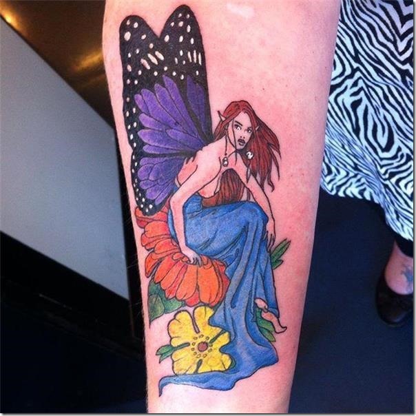 Lovely and galvanizing fairy tattoos