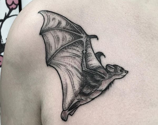 25 fascinated bat tattoos and their meanings