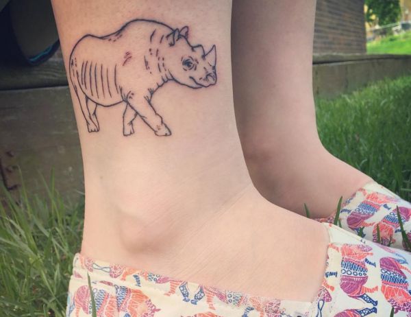 Rhino Tattoo Designs with Meanings - 26 Concepts