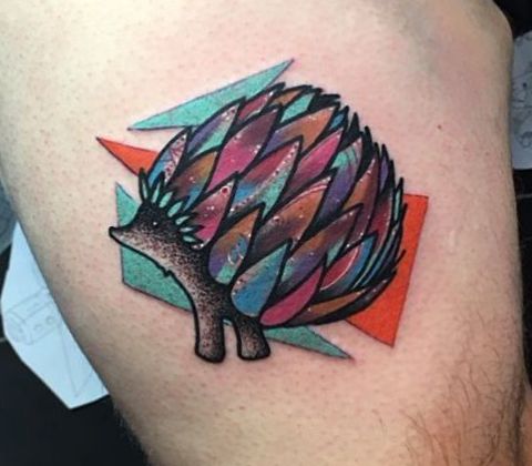 Hedgehog tattoo designs with meanings - 20 concepts