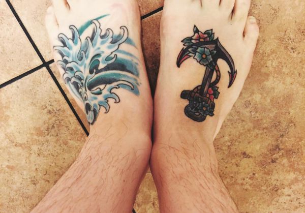 Water and waves tattoos: meanings and designs