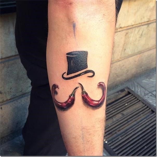 Inventive and provoking pepper tattoos