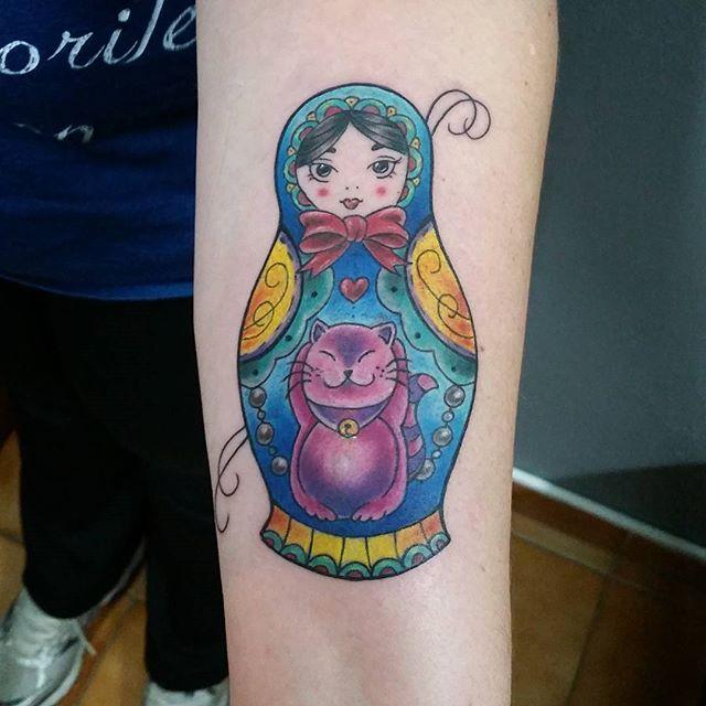 60 Tattoos of Russian Doll Matrioska - Stunning Photos