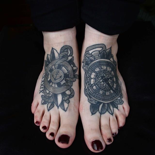 100 Tattoos on the Foot - Stunning and Inspiring Photographs