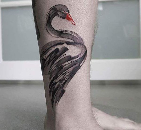 18 stunning swan tattoos and their that means