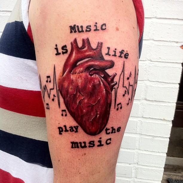 60 Tattoos of musical notes