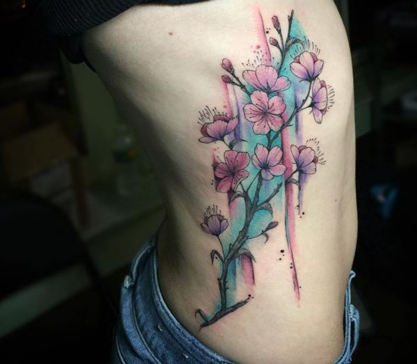 Cherry Blossom Tattoo Designs with meanings - 15 concepts