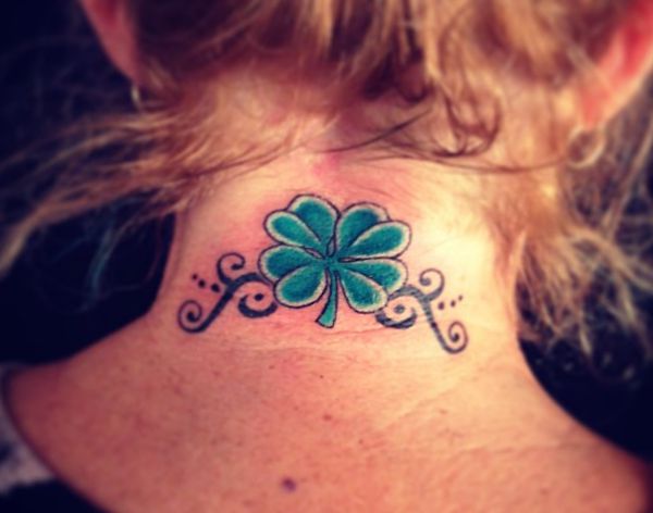 15 uncommon four-leaf clover tattoos and their which means