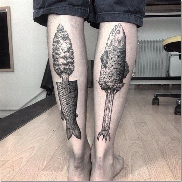 Males's Tattoos on the Leg (finest pictures!)