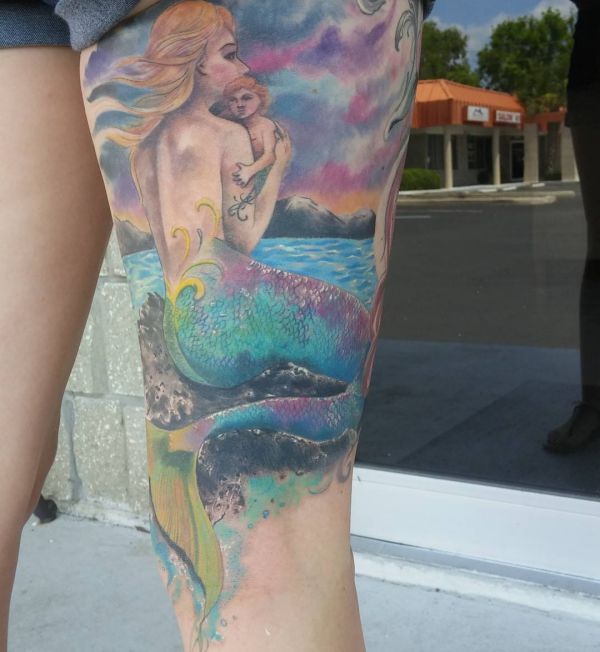 Mermaid tattoo meanings and constructions