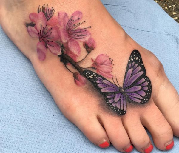 Cherry Blossom Tattoo Designs with meanings - 15 concepts