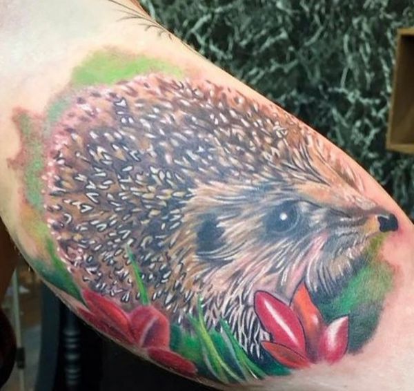 Hedgehog tattoo designs with meanings - 20 concepts