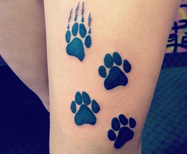 33 Paws Tattoo Concepts Photos And That Means Nexttattoos