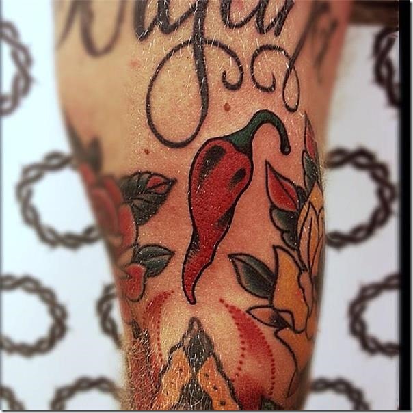 Inventive and provoking pepper tattoos