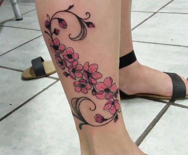 Cherry Blossom Tattoo Designs with meanings - 15 concepts