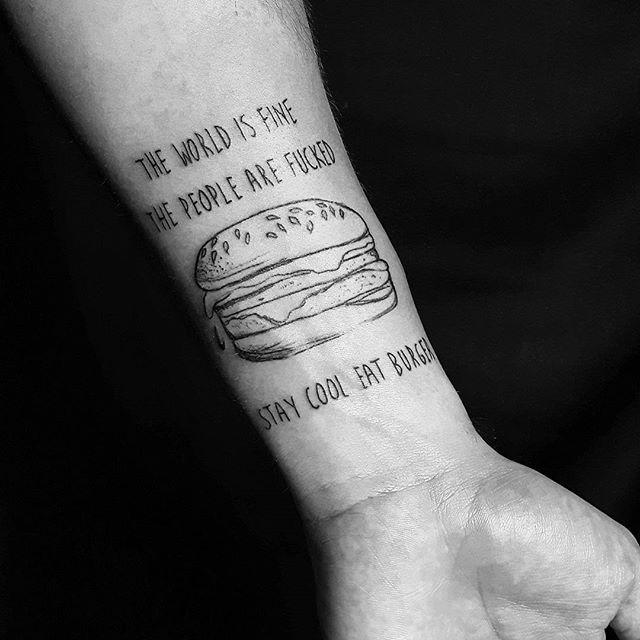 65 Tattoos for Meals and Gastronomy Lovers