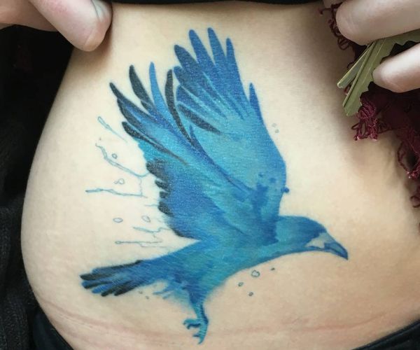 20 very lovely raven tattoos - additionally stands for battle and dying