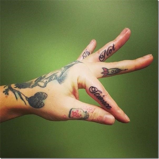 Finger Tattoos - Stunning and Inventive Fashions