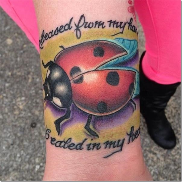 Ladybug tattoos