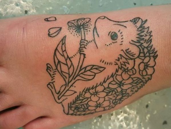 Hedgehog tattoo designs with meanings - 20 concepts